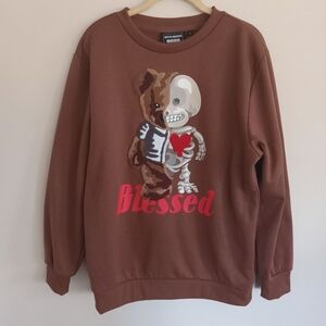 SUPER MASSIVE BLESSED CREW SWEATSHIRT SIZE LARGE WORN ONCE